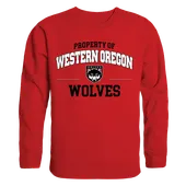 W Republic Property Of Crewneck Sweatshirt Western Oregon Wolves 545-406