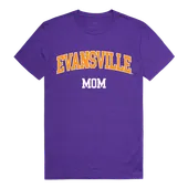 W Republic College Mom Tee Shirt University Of Evansville Purple Aces 549-424