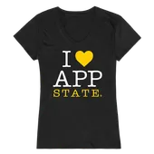 W Republic Women's I Love Shirt Appalachian State Mountaineers 550-104
