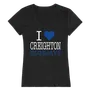 W Republic Women's I Love Shirt Creighton University Bluejays 550-118