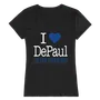 W Republic Women's I Love Shirt Depaul Blue Demons 550-121