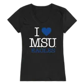 W Republic Women's I Love Shirt Morehead State Eagles 550-134