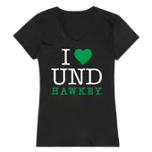 W Republic Women's I Love Shirt University Of North Dakota 550-141
