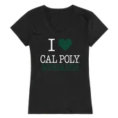 W Republic Women's I Love Shirt Cal State Poly Pomona Broncos 550-167
