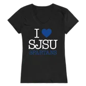 W Republic Women's I Love Shirt San Jose State Spartans 550-173