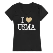 W Republic Women's I Love Shirt United States Military Academy Black Knights 550-174