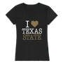 W Republic Women's I Love Shirt Texas State Bobcats 550-181