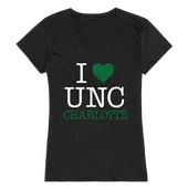 W Republic Women's I Love Shirt North Carolina Charlotte 49Ers 550-194