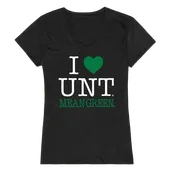 W Republic Women's I Love Shirt North Texas Mean Green 550-195