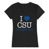 W Republic Women's I Love Shirt Cal State Bakersfield Roadrunners 550-203