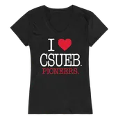 W Republic Women's I Love Shirt Cal State East Bay Pioneers 550-205