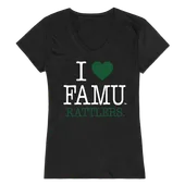 W Republic Women's I Love Shirt Florida A&M Rattlers 550-218