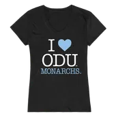 W Republic Women's I Love Shirt Old Dominion Monarchs 550-228