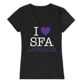 W Republic Women's I Love Shirt Stephen F. Austin State Lumberjacks 550-238