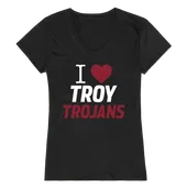 W Republic Women's I Love Shirt Troy Trojans 550-254