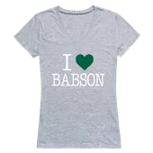 W Republic Women's I Love Shirt Babson College Beavers 550-263