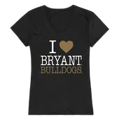 W Republic Women's I Love Shirt Bryant University Bulldogs 550-272