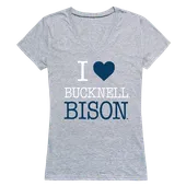 W Republic Women's I Love Shirt Bucknell University Bisons 550-273