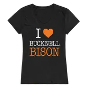 W Republic Women's I Love Shirt Bucknell University Bisons 550-273