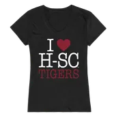 W Republic Women's I Love Shirt Hampden Sydney Tigers 550-309