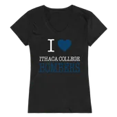 W Republic Women's I Love Shirt Ithaca College Bombers 550-316