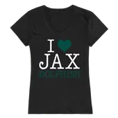 W Republic Women's I Love Shirt Jacksonville University Dolphins 550-318