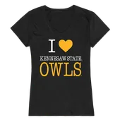 W Republic Women's I Love Shirt Kennesaw State Owls 550-320