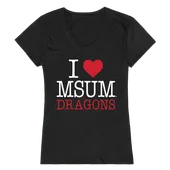 W Republic Women's I Love Shirt Minnesota State Moorhead Dragons 550-343