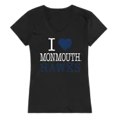 W Republic Women's I Love Shirt Monmouth University 550-345