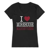 W Republic Women's I Love Shirt Morehouse College Tigers 550-346