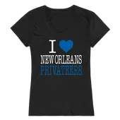 W Republic Women's I Love Shirt New Orleans Privateers 550-349