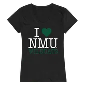 W Republic Women's I Love Shirt Northern Michigan Wildcats 550-357