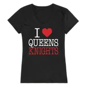 W Republic Women's I Love Shirt Queens College Knights 550-364