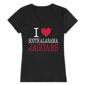 W Republic Women's I Love Shirt South Alabama Jaguars 550-382