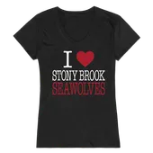 W Republic Women's I Love Shirt Stony Brook Seawolves 550-388