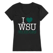 W Republic Women's I Love Shirt Wayne State Warriors 550-400