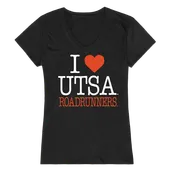 W Republic Women's I Love Shirt Texas San Antonio Roadrunners 550-435