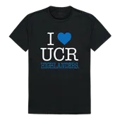 W Republic I Love Tee Shirt Uc Riverside Highlanders 551-111