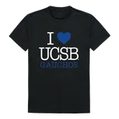 W Republic I Love Tee Shirt Uc Santa Barbara Gauchos 551-112