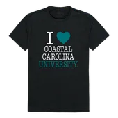 W Republic I Love Tee Shirt Coastal Carolina Chanticleers 551-116