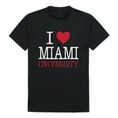 W Republic I Love Tee Shirt Miami Of Ohio Redhawks 551-131