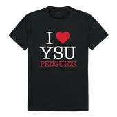 W Republic I Love Tee Shirt Youngstown State Penguins 551-159