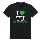 W Republic I Love Tee Shirt Tulane Green Wave 551-198