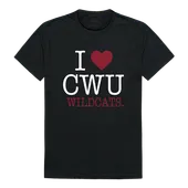 W Republic I Love Tee Shirt Central Washington Wildcats 551-213