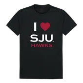 W Republic I Love Tee Shirt Saint Joseph's University Hawks 551-232