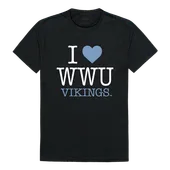 W Republic I Love Tee Shirt Western Washington Vikings 551-252