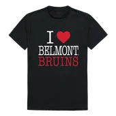 W Republic I Love Tee Shirt Belmont University Bruins 551-265