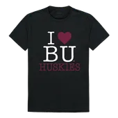 W Republic I Love Tee Shirt Bloomsburg University Huskies 551-268