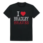 W Republic I Love Tee Shirt Bradley Braves 551-270