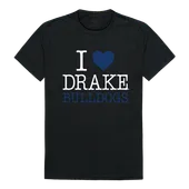 W Republic I Love Tee Shirt Drake University Bulldogs 551-292